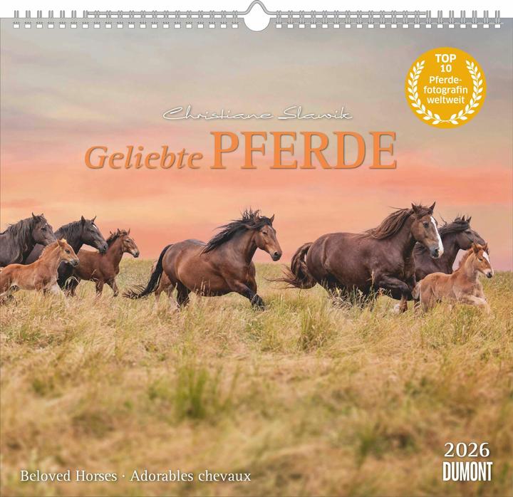 Image du produit Geliebte Pferde 2026 – DUMONT-Wandkalender – Pferdefotografie von Christiane Slawik Format – 38,0 x (Couverture rigide, Anglais, Français, Allemand)