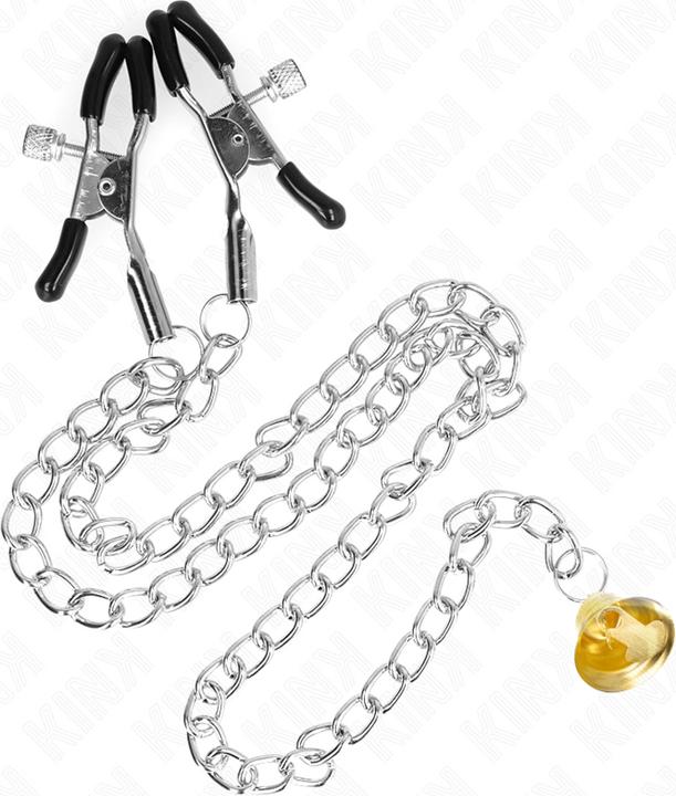 Produktbild Kink Kette Nippelklemmen Mit Hornanhã„Nger 30 cm