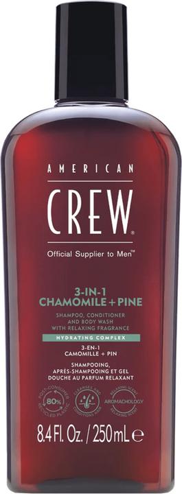 American Crew 3-in-1 Chamomile & Pine Shampoo, Conditioner & Body Wash