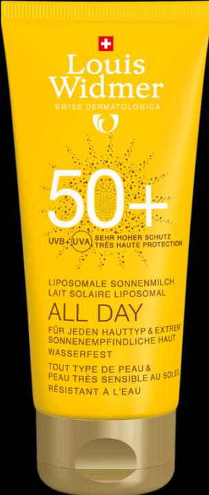 Image du produit Louis Widmer ALL DAY 50+ écran solaire parfumé tube (Crème solaire, SPF 50+, 100 ml, 135 g)