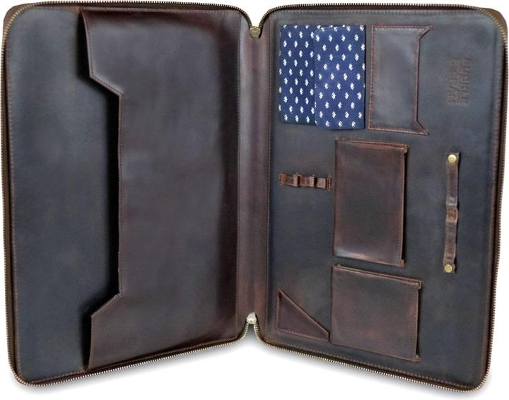 Actual product image Buckle & Seam Leather document folder Ralph Brown / Dot