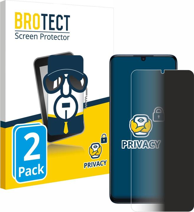 Productafbeelding BROTECT Anti-spionnetje privacyfolie Beschermfolie tegen blauw licht (2 Stuk, Nokia Lumia 505)