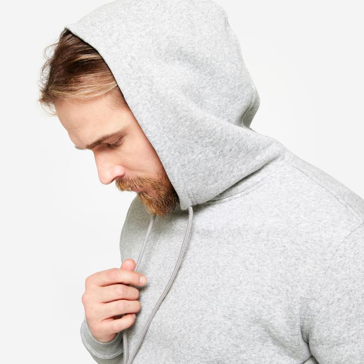 Actual product image Domyos Men's warm cotton sweatshirt - grey (3XL)