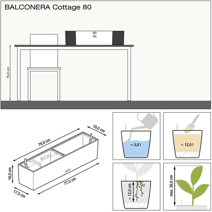Image du produit Lechuza Chalet Balconera (19 cm)