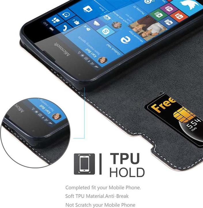 Productafbeelding Cadorabo Boek X Portemonnee Hoesje (Microsoft Lumia 550)