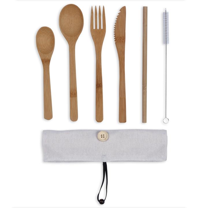 Livoo Bamboo cutlery set (1 Piece, Knife)