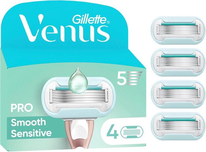 Actual product image Gillette Venus Pro Smooth Sensitive System Blades 4 pcs (4 x)
