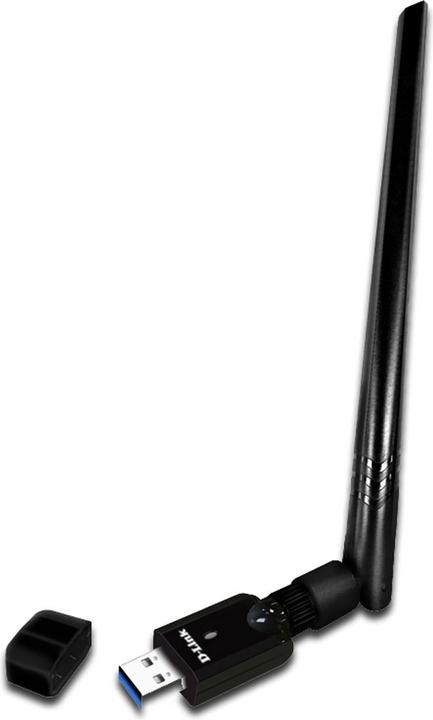 D-Link DWA-185, Kabellos, USB, WLAN, Wi-Fi 5 (802.11ac), 867 Mbit/s, Schwarz (USB)