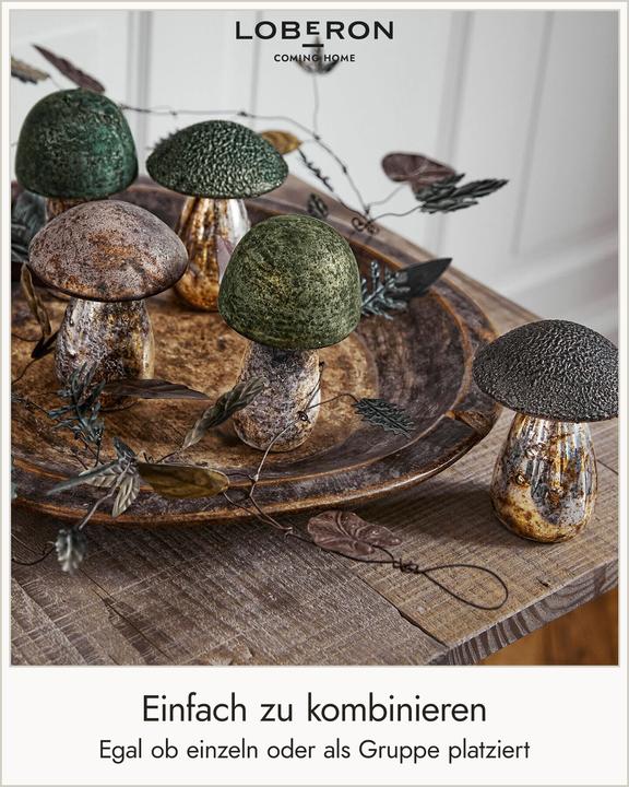 Immagine prodotto Loberon Set di 5 funghi decorativi Grana