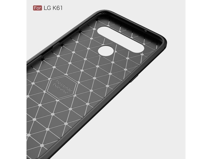 Produktbild Screenguard LG K61 Hülle Carbon Brushed Soft TPU (LG K61)