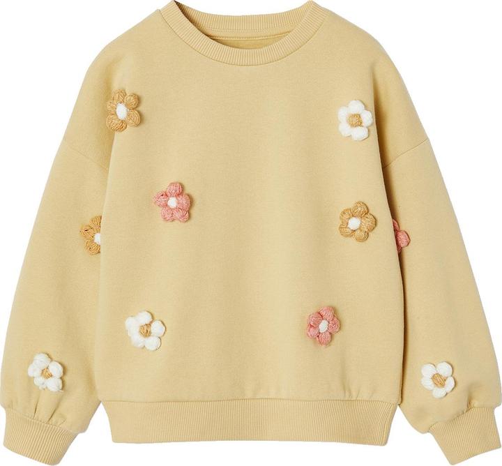 Produktbild Vertbaudet Mädchen Sweatshirt mit 3D-Blumen und Recycling-Polyester (116)