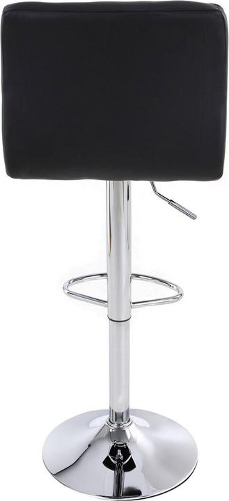 Produktbild Songmics Barhocker höhenverstellbar, Kunstleder, Schwarz, 2er Set