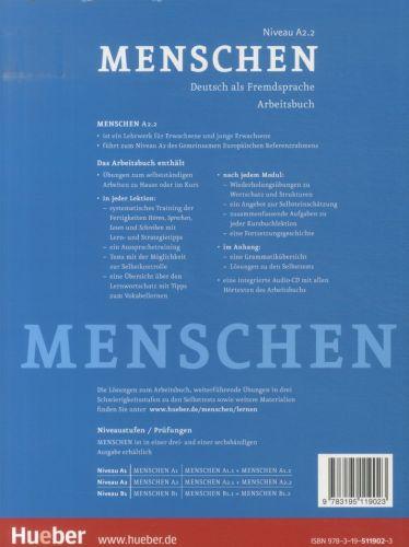 Immagine prodotto Menschen A2/2. Arbeitsbuch mit Audio-CD (Tedesco, Angela Barboncino, 2023)