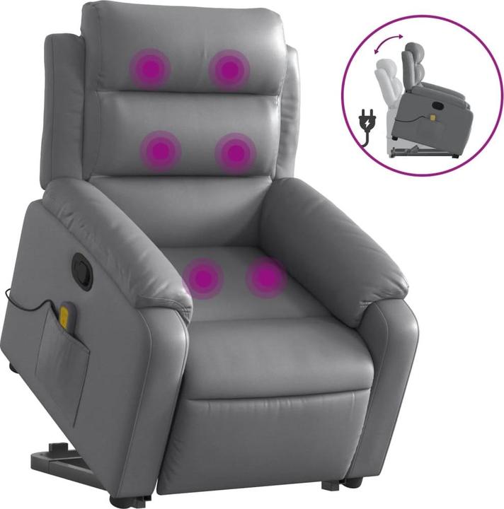 Image du produit VidaXL Fauteuil de massage avec releveur Similicuir