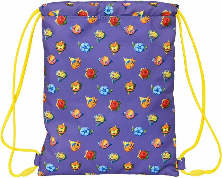Produktbild Superthings Rucksacktasche mit Bändern Guardians of Kazoom Lila Gelb (26 x 34 x 1 cm)