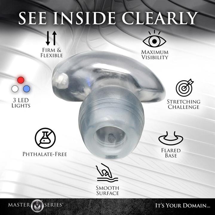 Actual product image Master Series Light Tunnel - Light-Up Anal Dilator - L