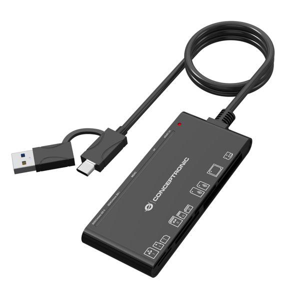 Produktbild Conceptronic 7-in-1 Card Reader USB3.0,2xSD,2xMicroSD,MS,CF