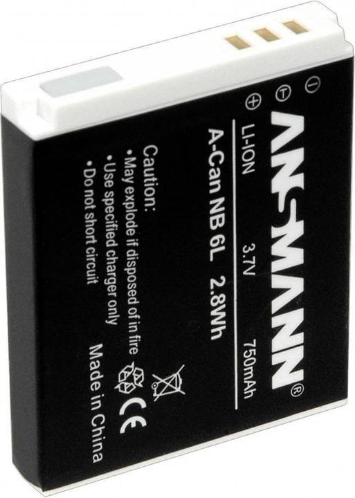 Actual product image Ansmann Canon NB-6L Battery (Rechargeable battery)