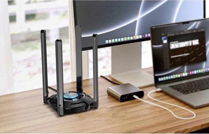 Actual product image Wavlink Vitesse Ultra WiFi 6E AX5400 USB3.0 Adapter WLAN Adapter USB-A (USB 3.0) (USB 3.0)