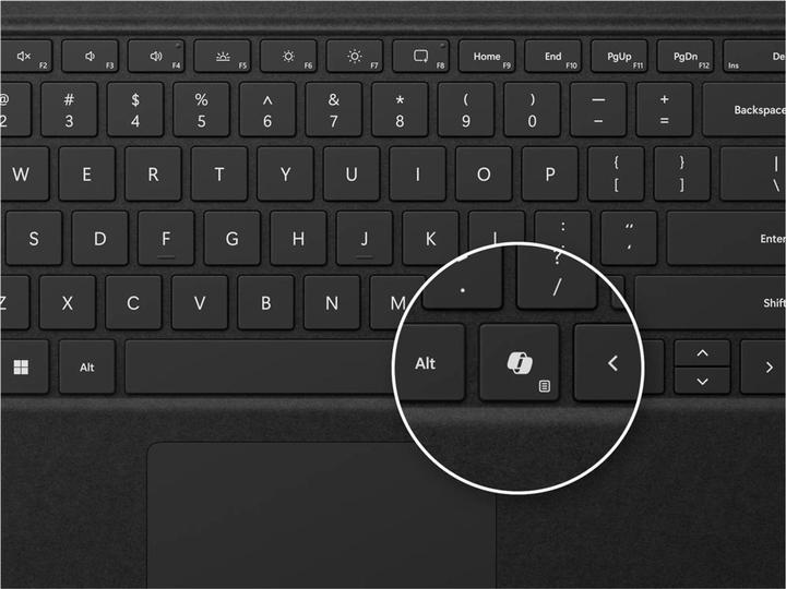 Microsoft Surface Pro Keyboard ohne Stiftaufbewahrung for business (CH)