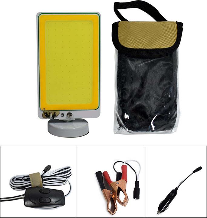 Image du produit Wiltec Lampe télescopique 12V LED V1 Lumière avec Support magnétique pour Camping Tente Excursions