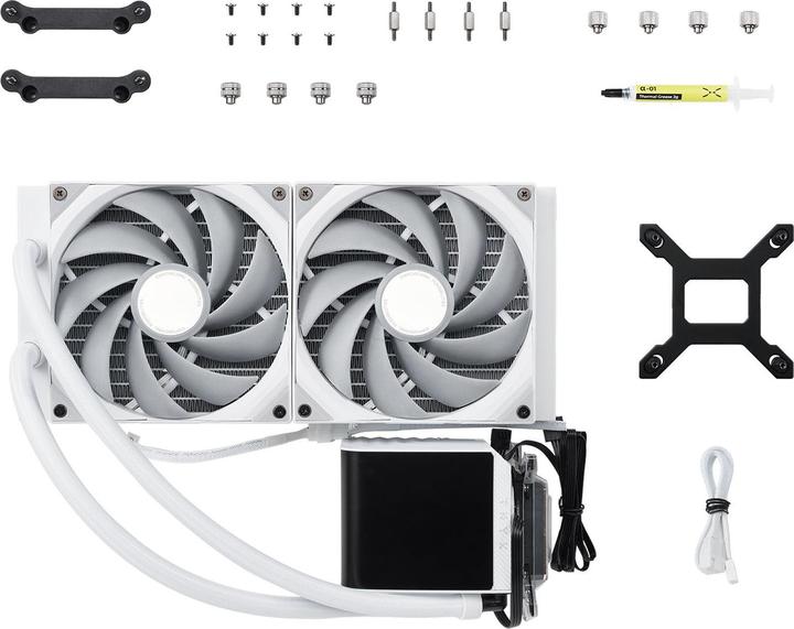 Image du produit TRYX PANORAMA refroidissement par eau complet - 280 mm, blanc