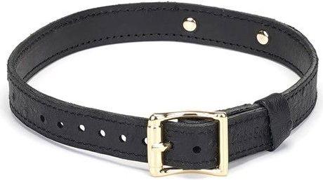 Produktbild Liebe Seele Demon's Kiss Leder Halsband im Straussenleder-Look "Slut"
