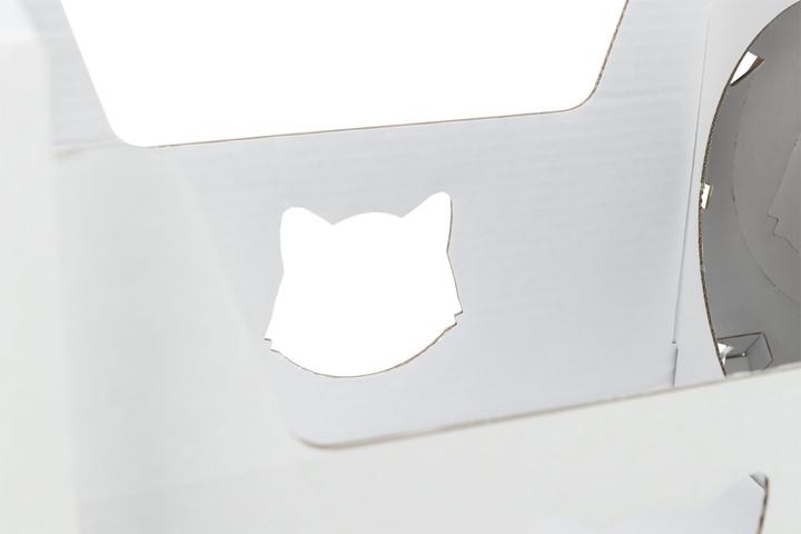 Image du produit Trixie Meuble pour chats Casa Cara, carton, 93 × 72 × 30.5 cm, blanc (73 cm, Blanc)