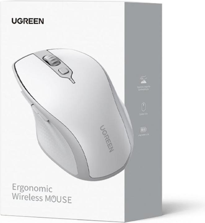 Image du produit Ugreen Souris sans fil MU101 2.4G (blanche) (Sans fil)