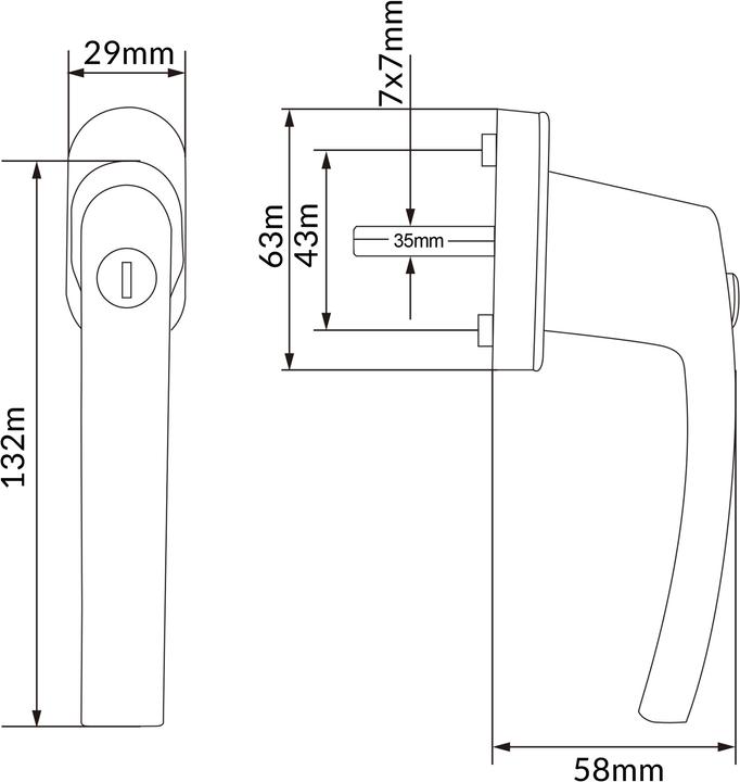 Actual product image Monzana Window handles (Window handles)