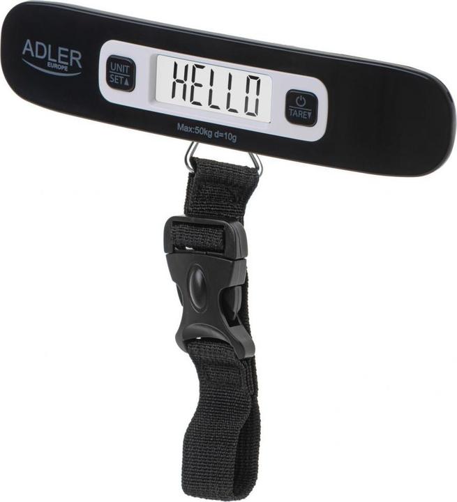 Produktbild Adler | Travel Luggage Scale | AD 8190 | Maximum weight (capacity) 50 kg | Accuracy 10 g | Black