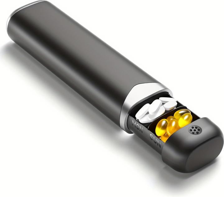 Produktbild PhoneLook Woche Pillendose tragbar 7 Tage kompakte Medikamenten-Dispenser