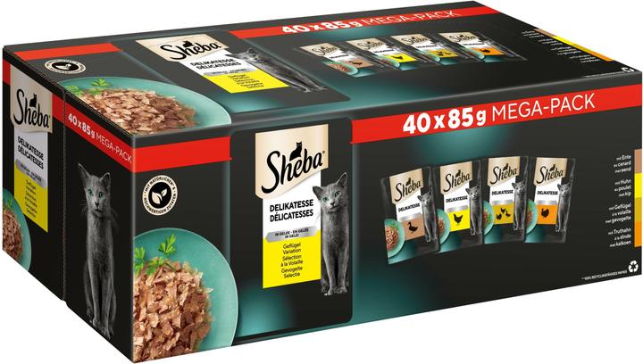 Immagine prodotto Sheba Delicatezza in gelatina (Adulto, 40 pz., 3400 g)