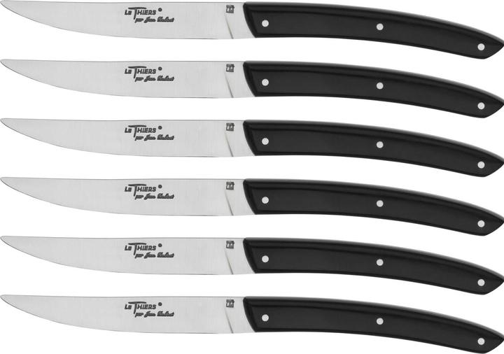 Actual product image Laguiole Jean Dubost Le Thiers Steak knife Acrylic 6 pcs. (6 Piece, Knife)