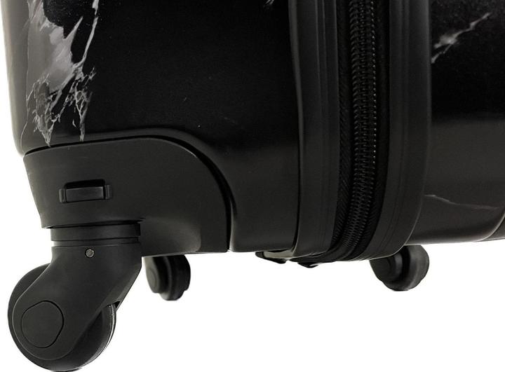 Actual product image Trolleymax Trolleymaxx travel case marble black matt (M (50 - 90l))