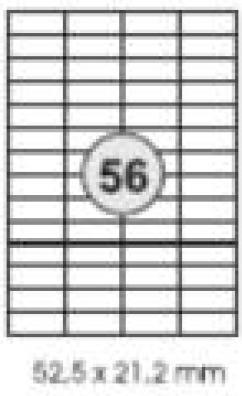 Actual product image Kores Universal labels
