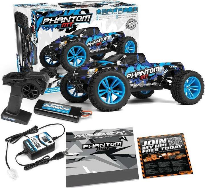 Image du produit Maverick Phantom MT 1:10 RTR Monster Truck (RTR Prêt à fonctionner)