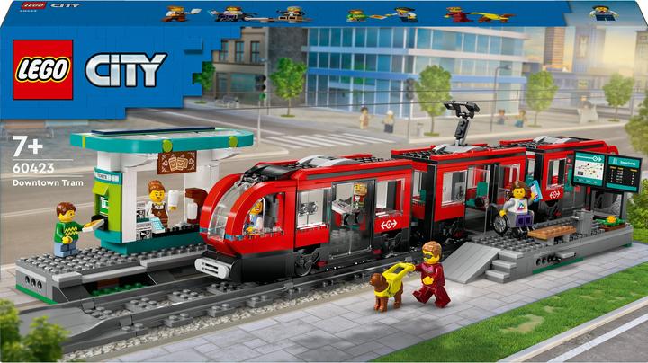 Actual product image LEGO Tram with stop (60423, LEGO City)