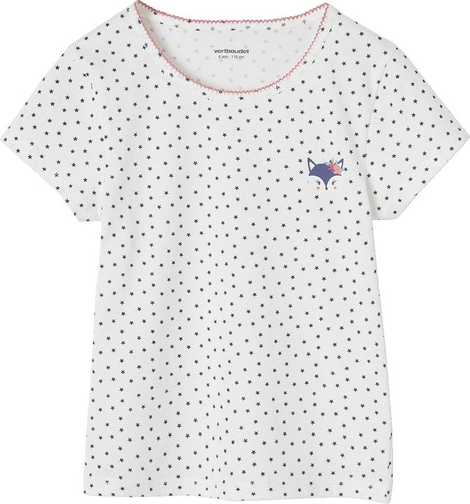 Actual product image Vertbaudet 3er-Pack Mädchen T-Shirts mit Tieren (140)