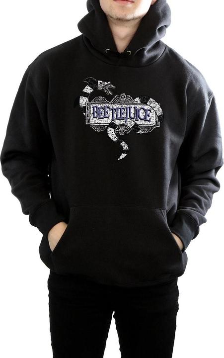 Immagine prodotto Beetlejuice Felpa con cappuccio Sandworm Logo Uomo (L)