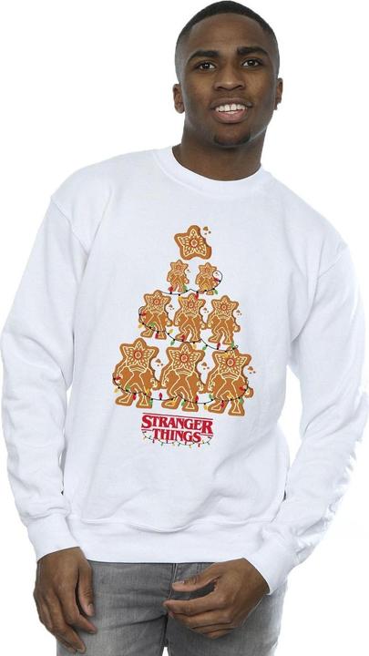 Actual product image Netflix Mens Stranger Things Gingerbread Sweatshirt (XXL)