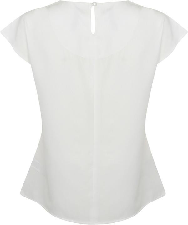 Actual product image Henbury Top with pleated design at the front Short sleeves (XXL)