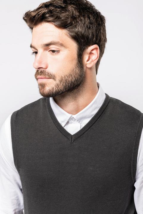 Produktbild Kariban Pullover mit V-Ausschnitt ohne Ärmel (XL)