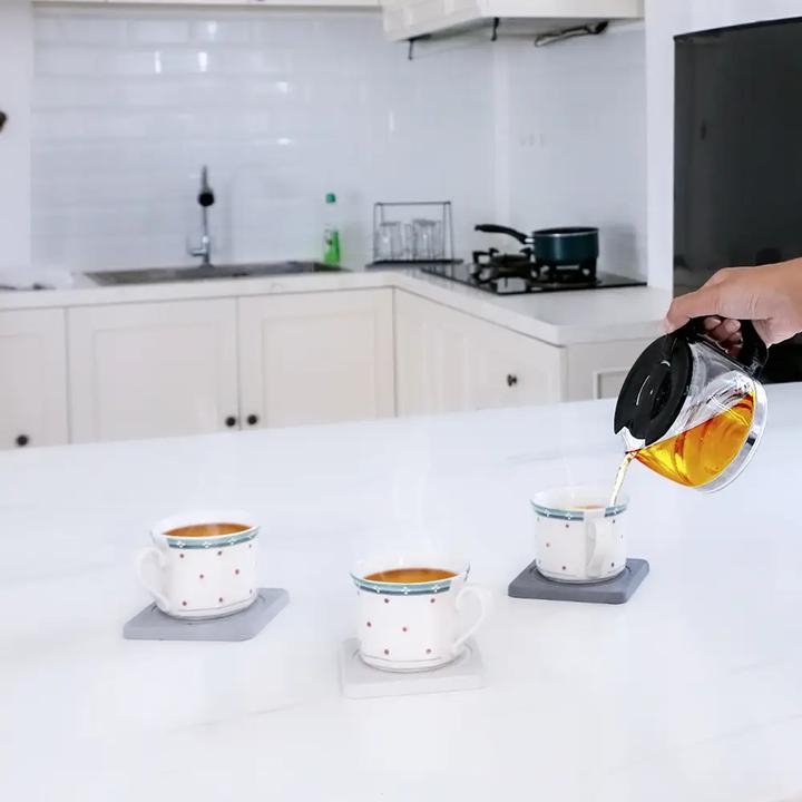 Immagine prodotto Moonstone Sottobicchiere in vetro Alba grigio scuro (1 x, Sottobicchiere in vetro)