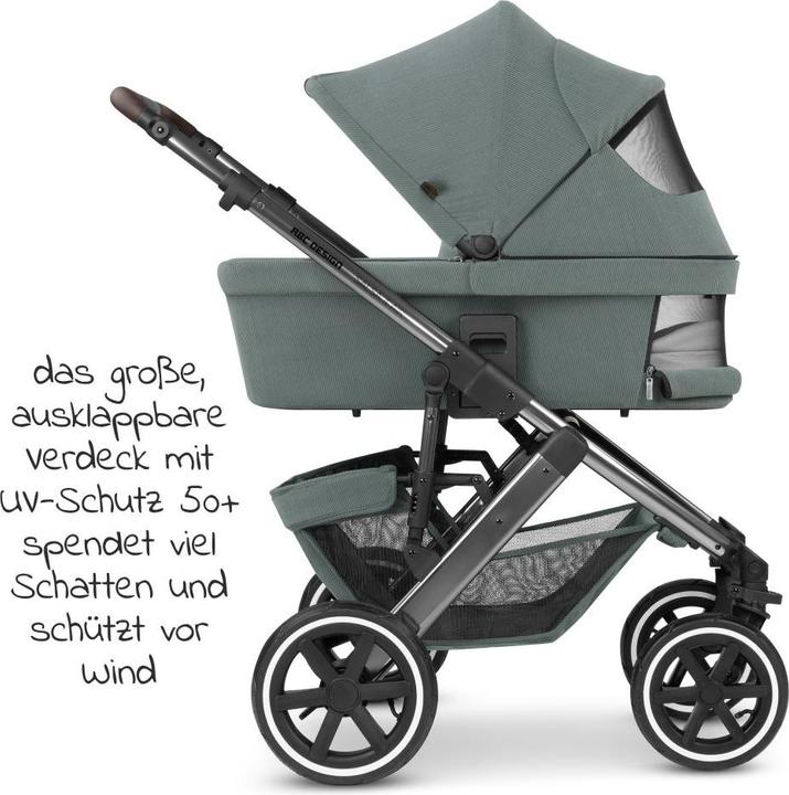 Produktbild ABC Design Kombikinderwagen Kombi-Kinderwagen Salsa 4 Air - inkl. Babywanne &