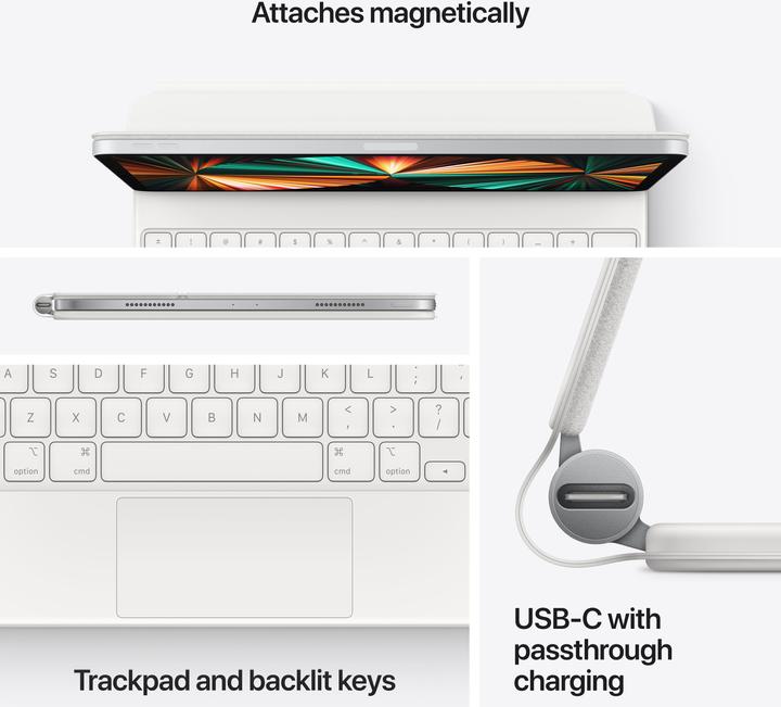 Actual product image Apple Magic Keyboard (DE, iPad Pro 12.9 2020 (4. Gen), iPad Pro 12.9 2021 (5th Gen), iPad Pro 12.9 2018 (3. Gen))