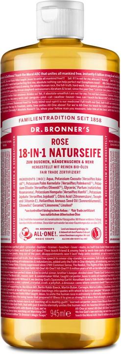 Dr. Bronner's 18-IN-1 Rose (Flüssigseife, 945 ml)