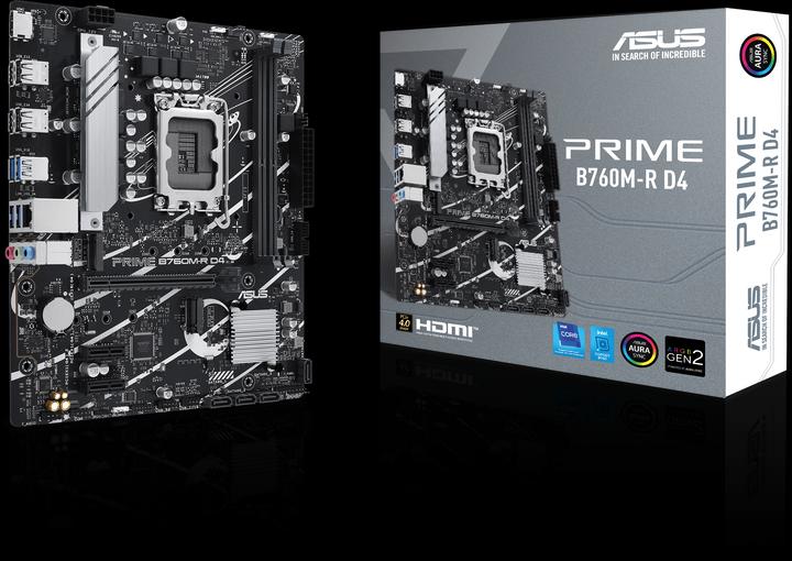 Actual product image ASUS MB PRO B760M-R D4 (LGA 1700, Intel B760, mATX)
