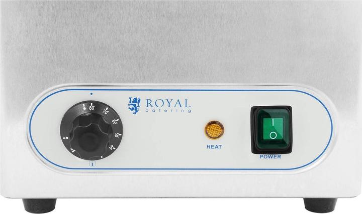 Produktbild Royal Catering Pommeswärmer Mit Wärmebrücke Wärmestrahler Pommes Frittenwanne Warmhaltegerät