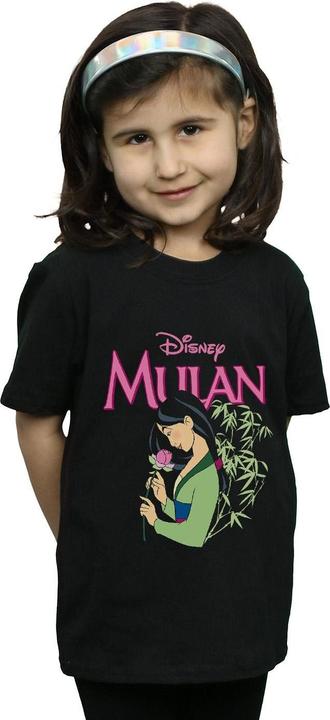 Actual product image Disney Girls Mulan Pink Magnolia Cotton T-Shirt (116)